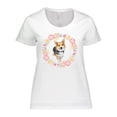 thumbnail image 1 of Inktastic Corgi Gifts for Dog Lovers Women's Plus Size T-Shirt, 1 of 5