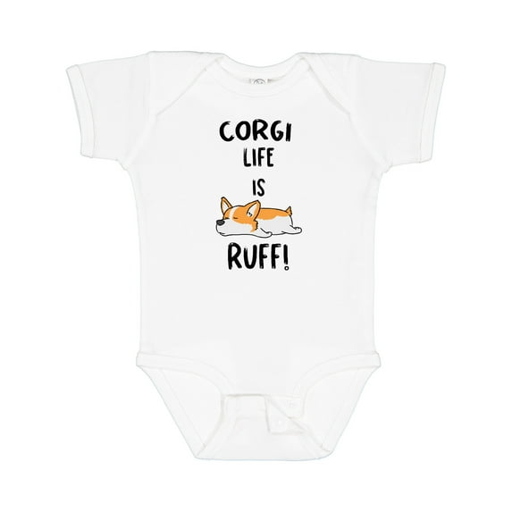 Inktastic Corgi Life is Rough Boys or Girls Baby Bodysuit