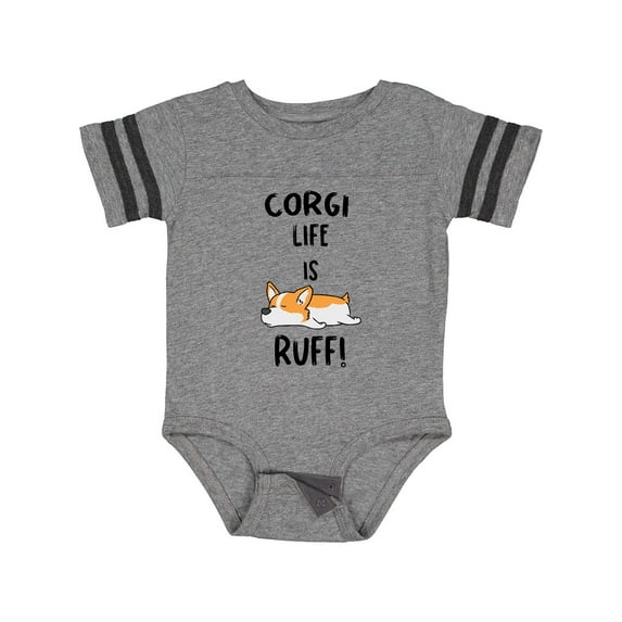 Inktastic Corgi Life is Rough Boys or Girls Baby Bodysuit