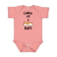 thumbnail image 1 of Inktastic Corgi Life is Rough Boys or Girls Baby Bodysuit, 1 of 5