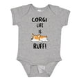 thumbnail image 1 of Inktastic Corgi Life is Rough Boys or Girls Baby Bodysuit, 1 of 5