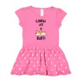 thumbnail image 1 of Inktastic Corgi Life is Rough Gift Baby Girl Dress, 1 of 4