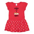 thumbnail image 1 of Inktastic Corgi Life is Rough Gift Baby Girl Dress, 1 of 4