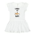 thumbnail image 1 of Inktastic Corgi Life is Rough Girls Baby Dress, 1 of 4