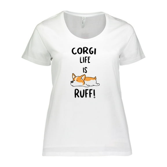 Inktastic Corgi Life is Rough Women's Plus Size T-Shirt