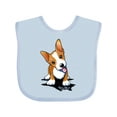 thumbnail image 1 of Inktastic Corgi Puppy Boys or Girls Baby Bib, 1 of 4