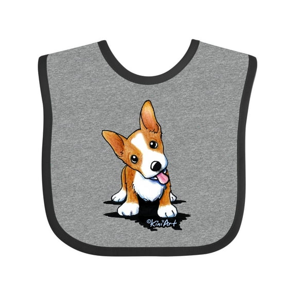 Inktastic Corgi Puppy Boys or Girls Baby Bib
