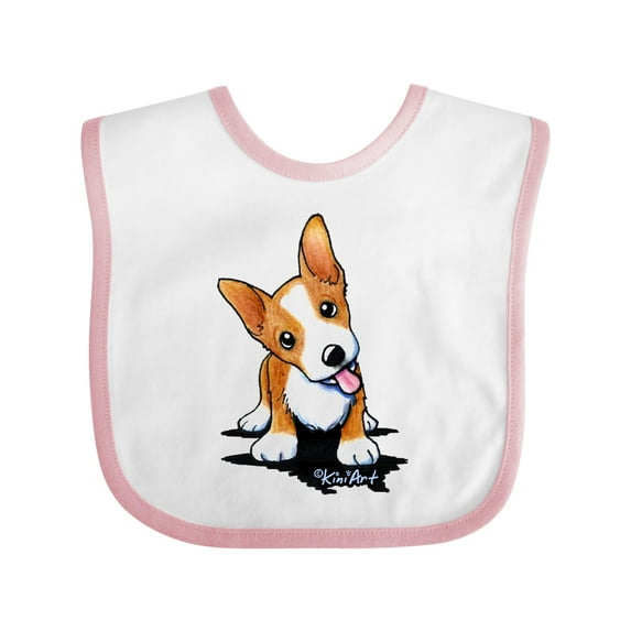 Inktastic Corgi Puppy Boys or Girls Baby Bib