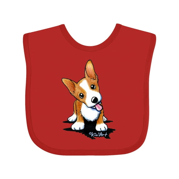 Inktastic Corgi Puppy Boys or Girls Baby Bib