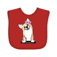 thumbnail image 1 of Inktastic Corgi Puppy Girl Boys or Girls Baby Bib, 1 of 4