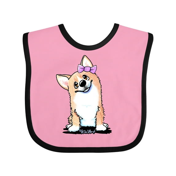 Inktastic Corgi Puppy Girl Boys or Girls Baby Bib