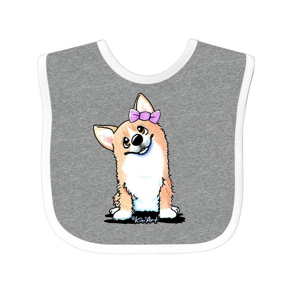 Inktastic Corgi Puppy Girl Boys or Girls Baby Bib