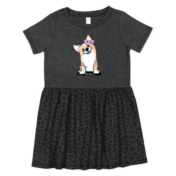 Inktastic Corgi Puppy Girl Girls Toddler Dress