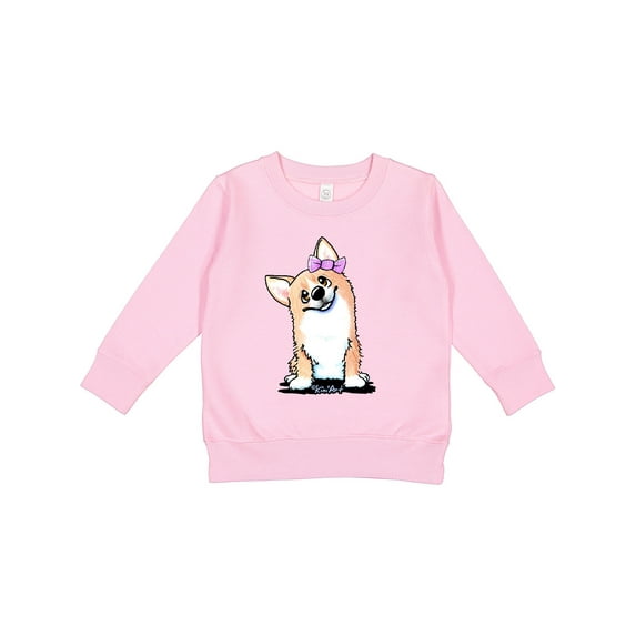 Inktastic Corgi Puppy Girl Toddler Sweatshirt