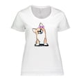 thumbnail image 1 of Inktastic Corgi Puppy Girl Women's Plus Size T-Shirt, 1 of 5