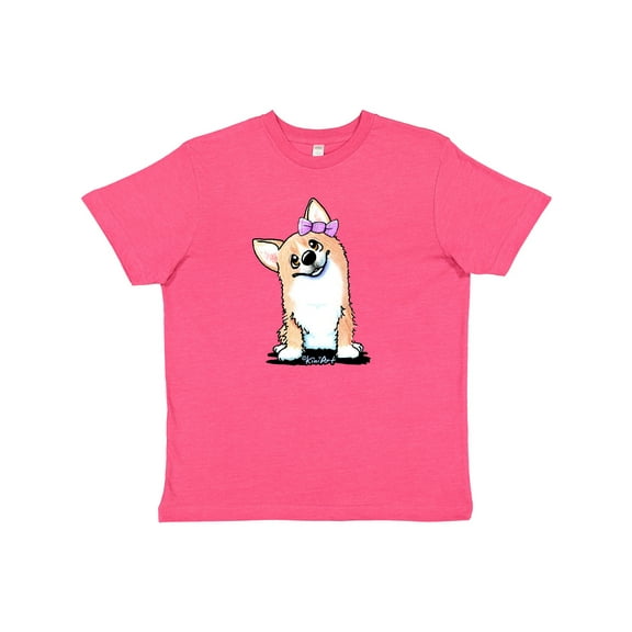 Inktastic Corgi Puppy Girl Youth T-Shirt