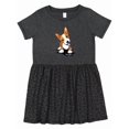 thumbnail image 1 of Inktastic Corgi Puppy Girls Toddler Dress, 1 of 5