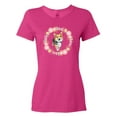 thumbnail image 1 of Inktastic Corgi Wreath for Dog Lovers Women's T-Shirt, 1 of 5