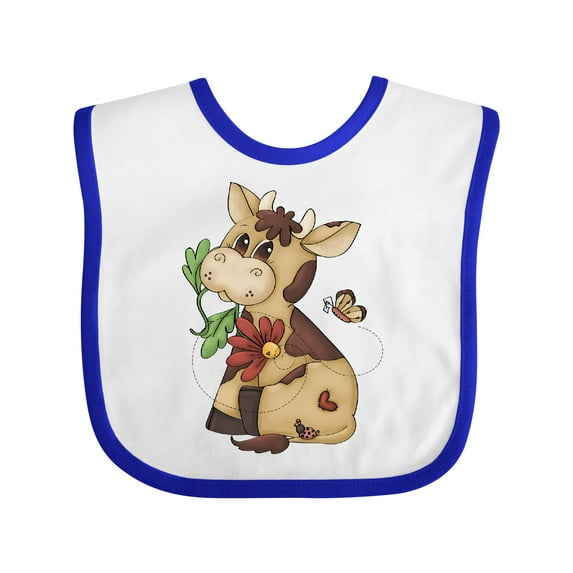 Inktastic Corky Cow Boys Baby Bib