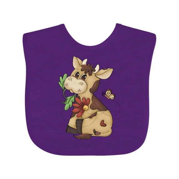 Inktastic Corky Cow Boys Baby Bib