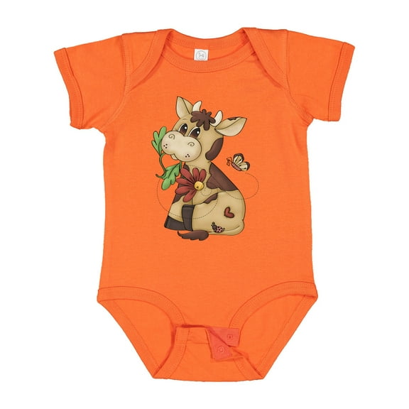 Inktastic Corky Cow Boys Baby Bodysuit