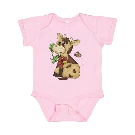 Inktastic Corky Cow Boys Baby Bodysuit