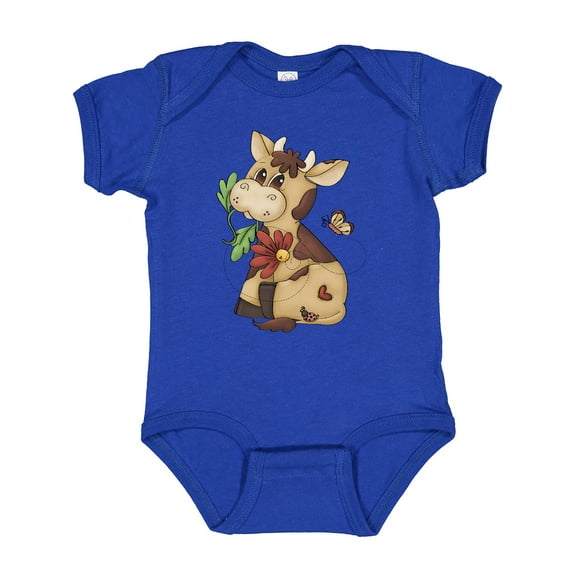 Inktastic Corky Cow Boys Baby Bodysuit