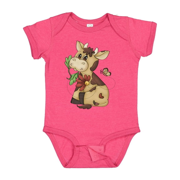 Inktastic Corky Cow Boys Baby Bodysuit
