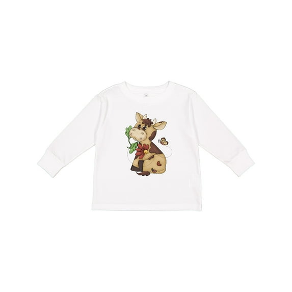 Inktastic Corky Cow Boys Long Sleeve Toddler T-Shirt