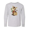 thumbnail image 1 of Inktastic Corky Cow Long Sleeve Youth T-Shirt, 1 of 5