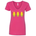 thumbnail image 1 of Inktastic Corn Lover Women's V-Neck T-Shirt, 1 of 5
