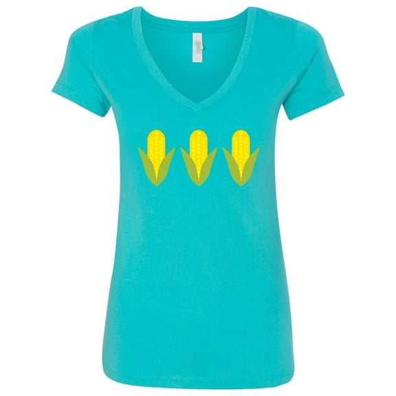 Inktastic Corn Lover Women's V-Neck T-Shirt