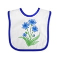 thumbnail image 1 of Inktastic Cornflower Boys or Girls Baby Bib, 1 of 4