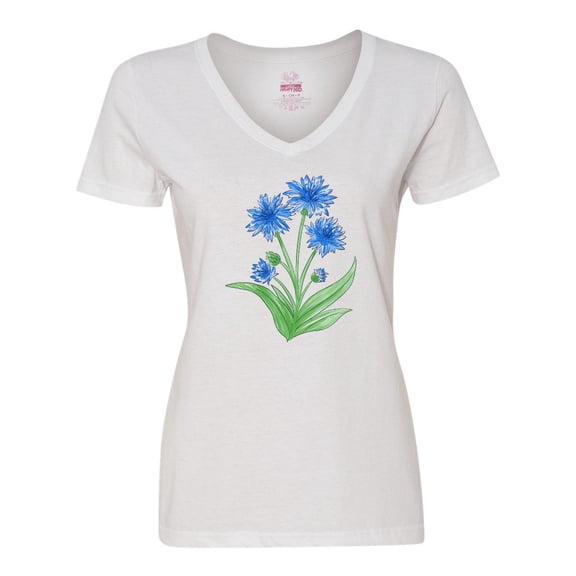 Inktastic Cornflower Women's V-Neck T-Shirt
