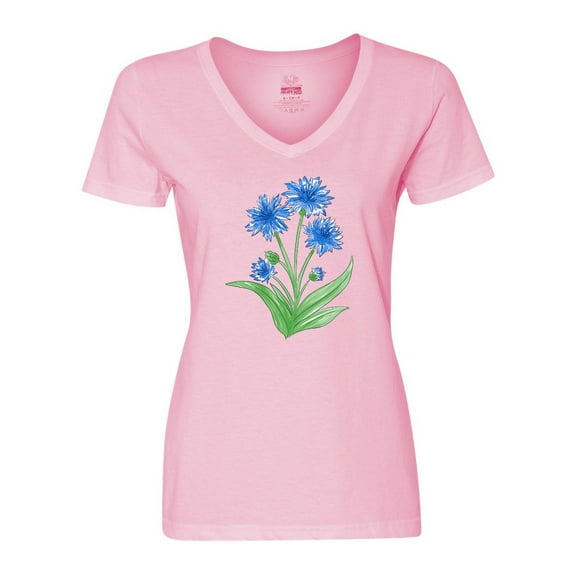Inktastic Cornflower Women's V-Neck T-Shirt