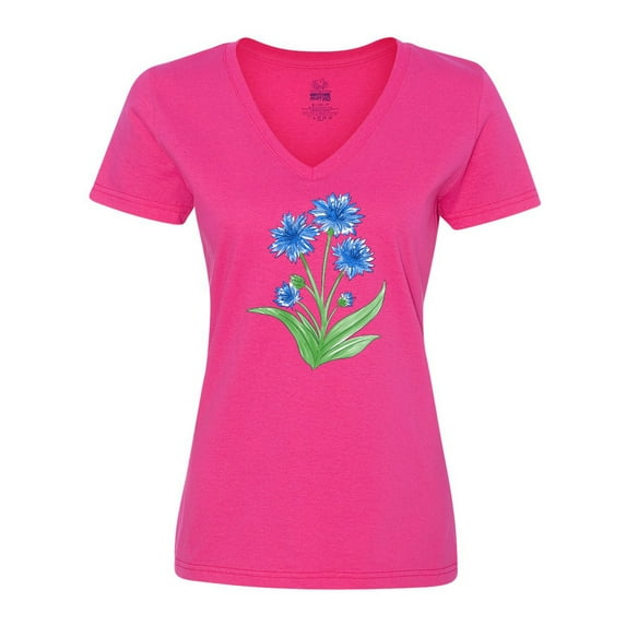 Inktastic Cornflower Women's V-Neck T-Shirt