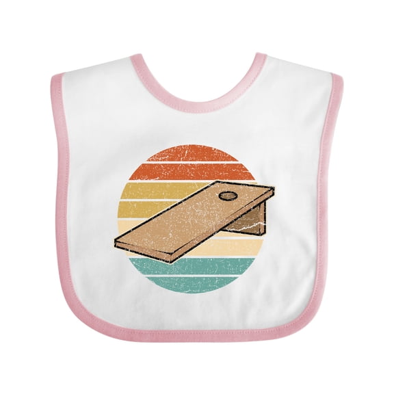 Inktastic Cornhole Lawn Game Retro Boys or Girls Baby Bib