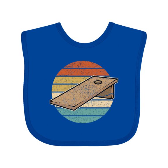 Inktastic Cornhole Lawn Game Retro Boys or Girls Baby Bib