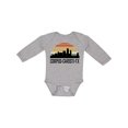 thumbnail image 1 of Inktastic Corpus Christi Texas Skyline Retro Boys or Girls Long Sleeve Baby Bodysuit, 1 of 5