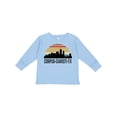 thumbnail image 1 of Inktastic Corpus Christi Texas Skyline Retro Boys or Girls Long Sleeve Toddler T-Shirt, 1 of 5