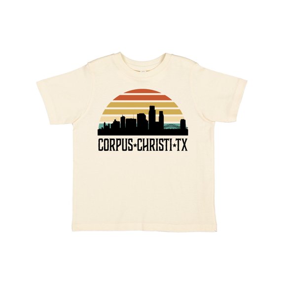 Inktastic Corpus Christi Texas Skyline Retro Boys or Girls Toddler T-Shirt