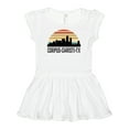 thumbnail image 1 of Inktastic Corpus Christi Texas Skyline Retro Girls Baby Dress, 1 of 5