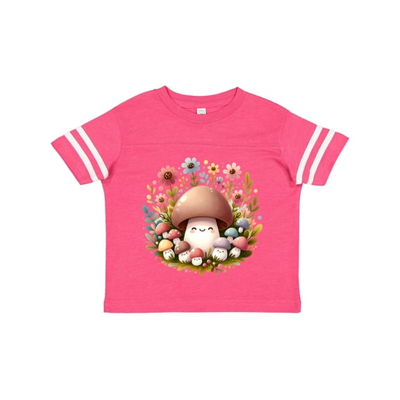 Inktastic Cottagecore Cute Mushrooms Girls Toddler T-Shirt