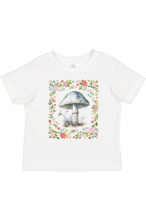 Cottagecore Mushroom Lover Girls Toddler T-Shirt