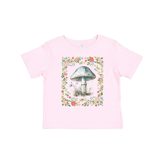 Inktastic Cottagecore Mushroom Lover Girls Toddler T-Shirt