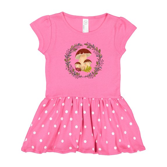 Inktastic Cottagecore Mushroom Wreath Gift Baby Girl Dress