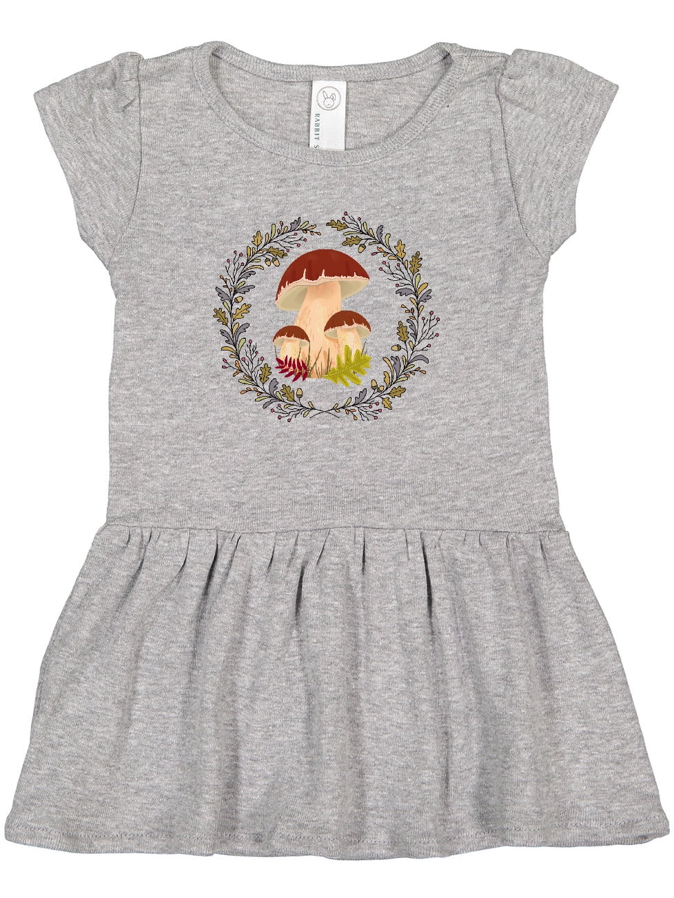 Inktastic Cottagecore Mushroom Wreath Girls Baby Dress - Walmart.com