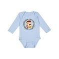 thumbnail image 1 of Inktastic Cottagecore Mushroom Wreath Girls Long Sleeve Baby Bodysuit, 1 of 5
