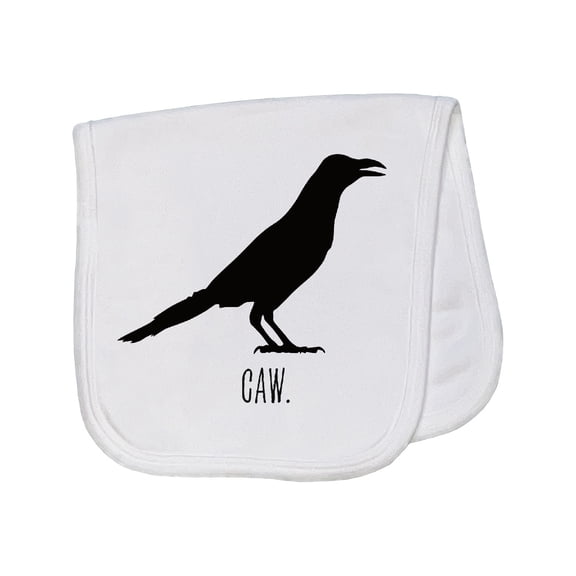 Inktastic Country Crow Caw. Silhouette Baby Burp Cloth