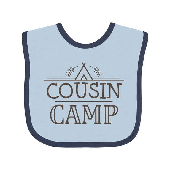 Inktastic Cousin Camp Family Reunion Boys or Girls Baby Bib